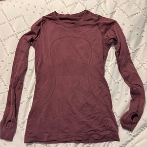 Lululemon Swiftly Tech Long Sleeve Top - Mauve
